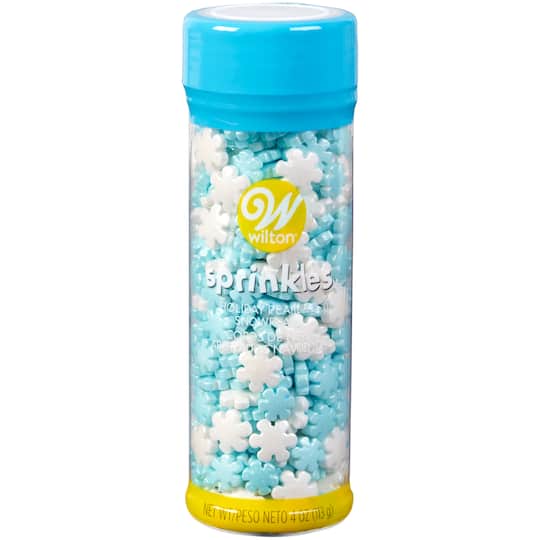 Wilton&#xAE; Jumbo &#x26; Mini Pearlized Snowflake Sprinkles&#x2122;